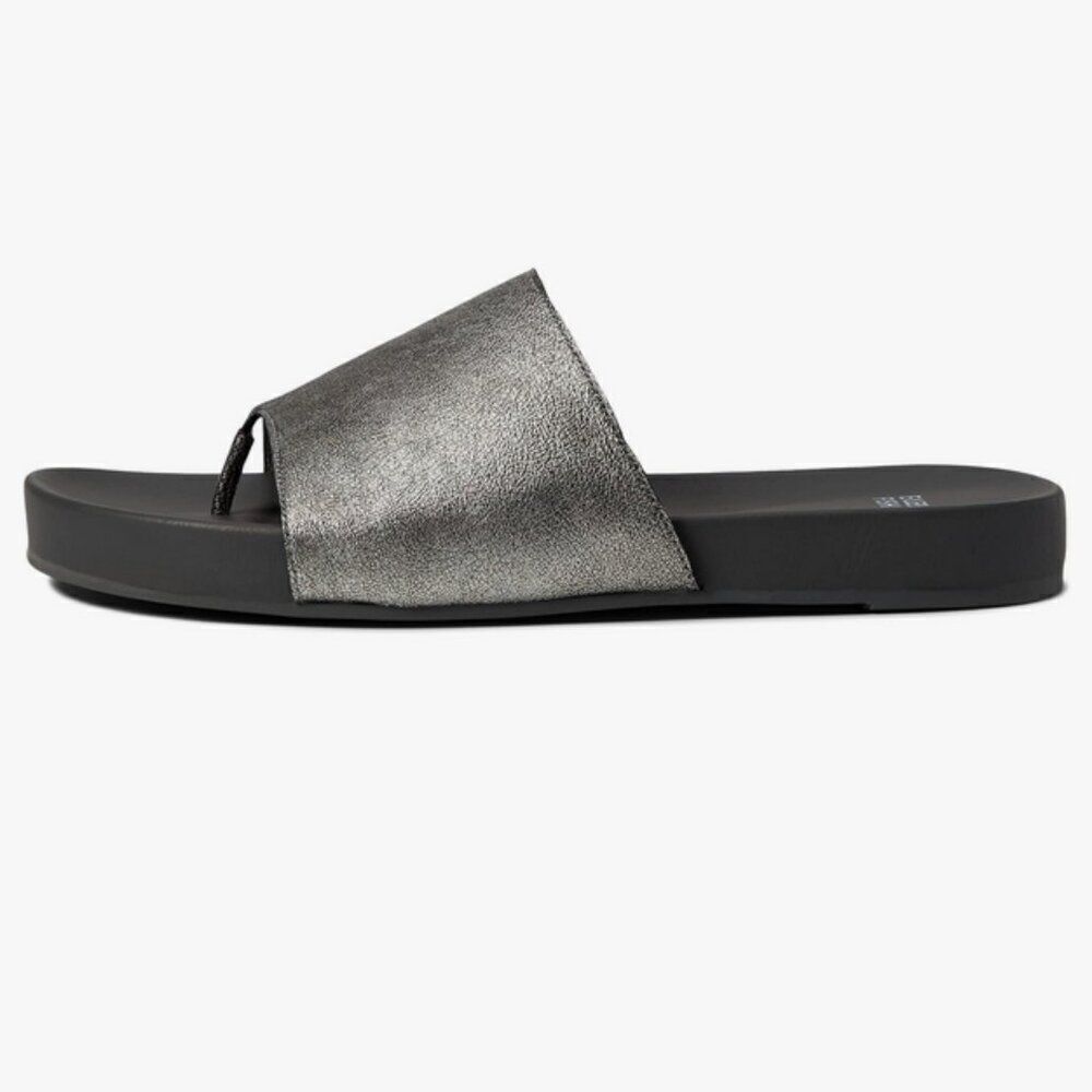 Eileen Fisher Metallic Black Sandals - Picture 4 of 10